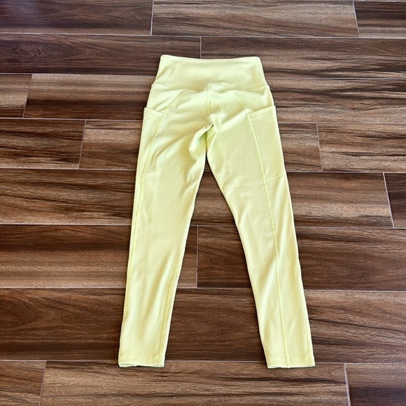 Z By Zella Ribbed Daily Pocket Leggings in Yellow, XS - Picture 10 of 12